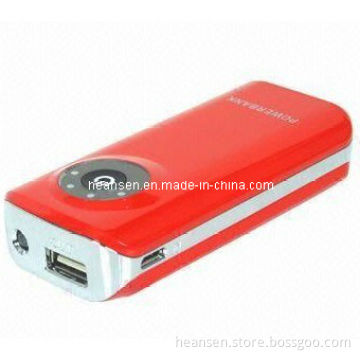 5, 200mA Portable Power Bank with New Design and LED Light Torch, Same Size as Mobile